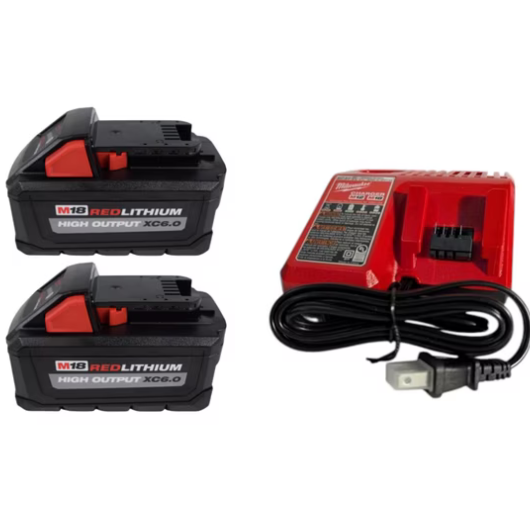 Milwaukee M18 Red Lithium High Output XC6.0 Battery Starter Kit