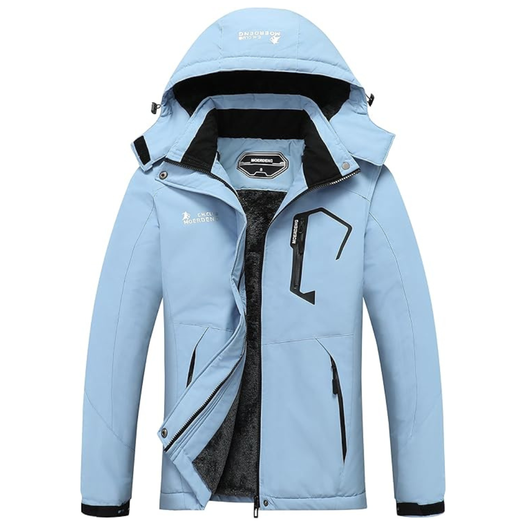 MOERDENG Women's Mountain Windbreaker Hooded Jacket