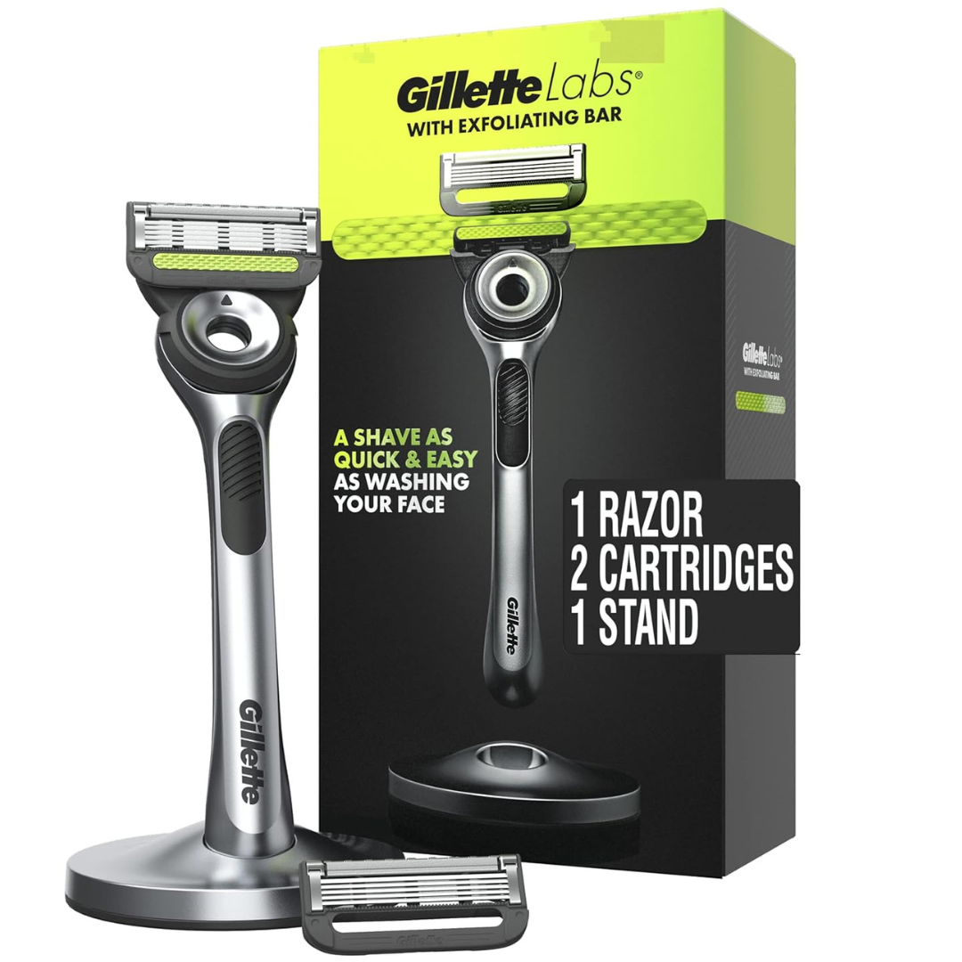 Gillette Labs Men's Razor Shaving Kit (1 Handle + 2 Refills)