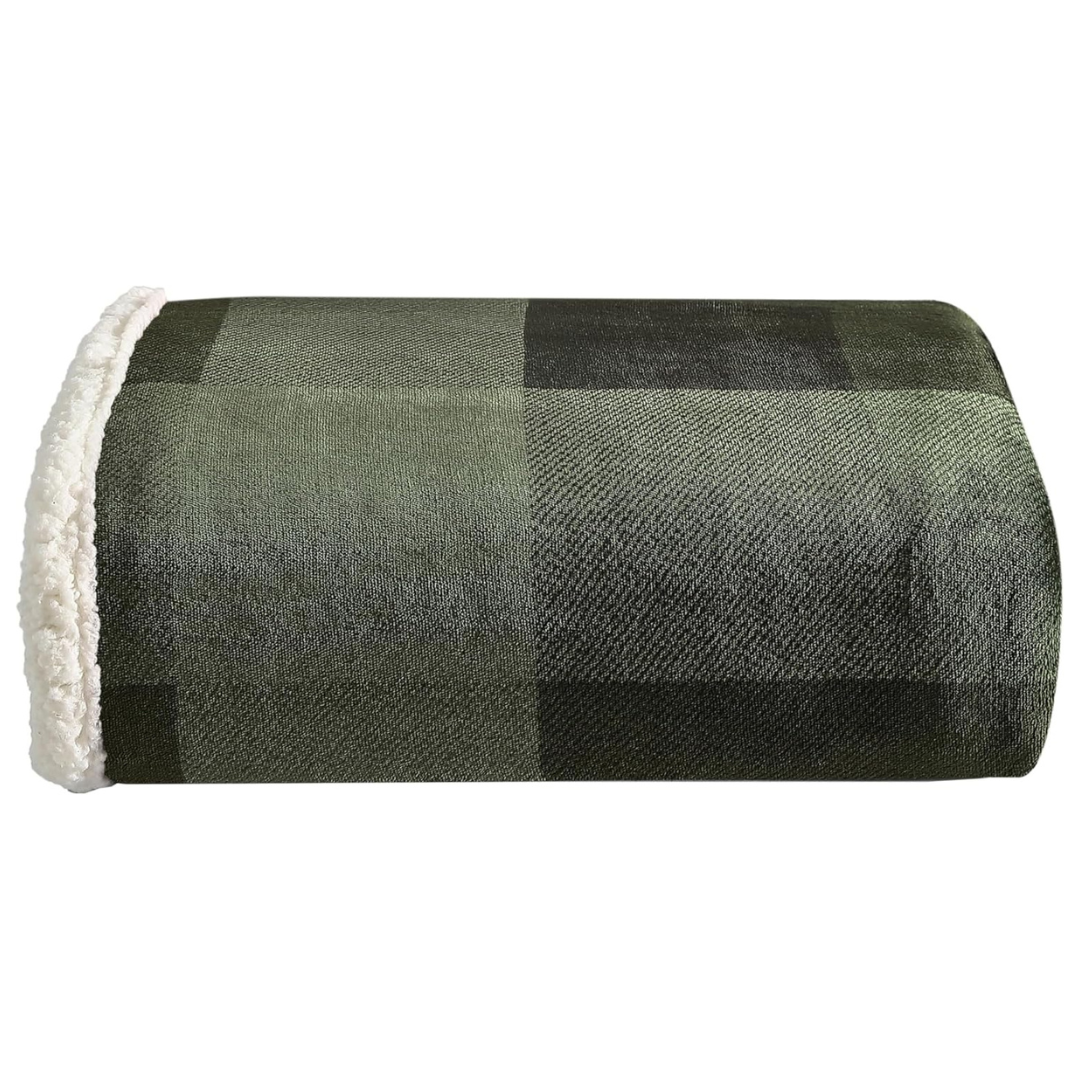 Eddie Bauer Super Soft Reversible Sherpa Fleece Blanket