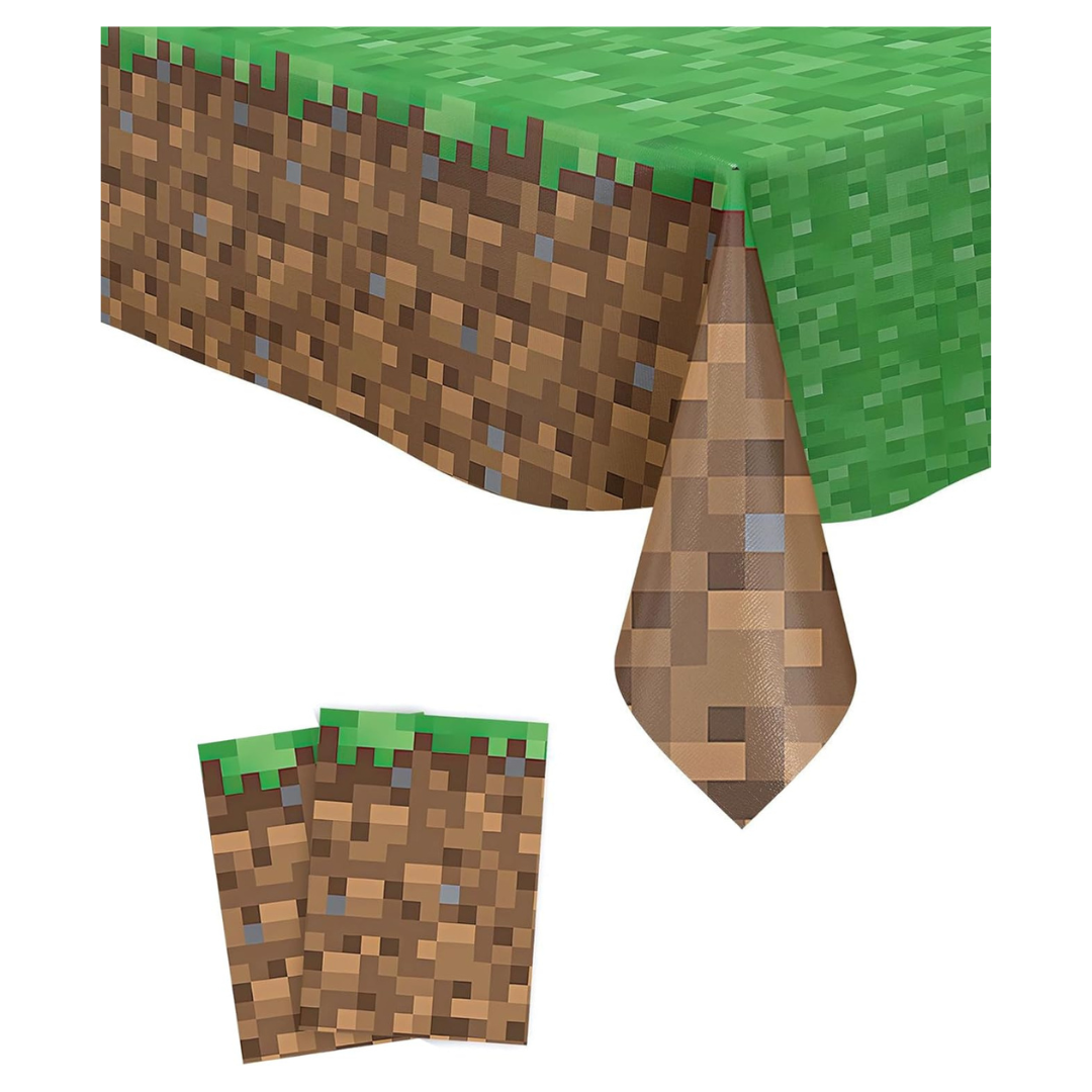 2-Pack Waterproof Pixel Miner Table Covers (54.1" x 108")