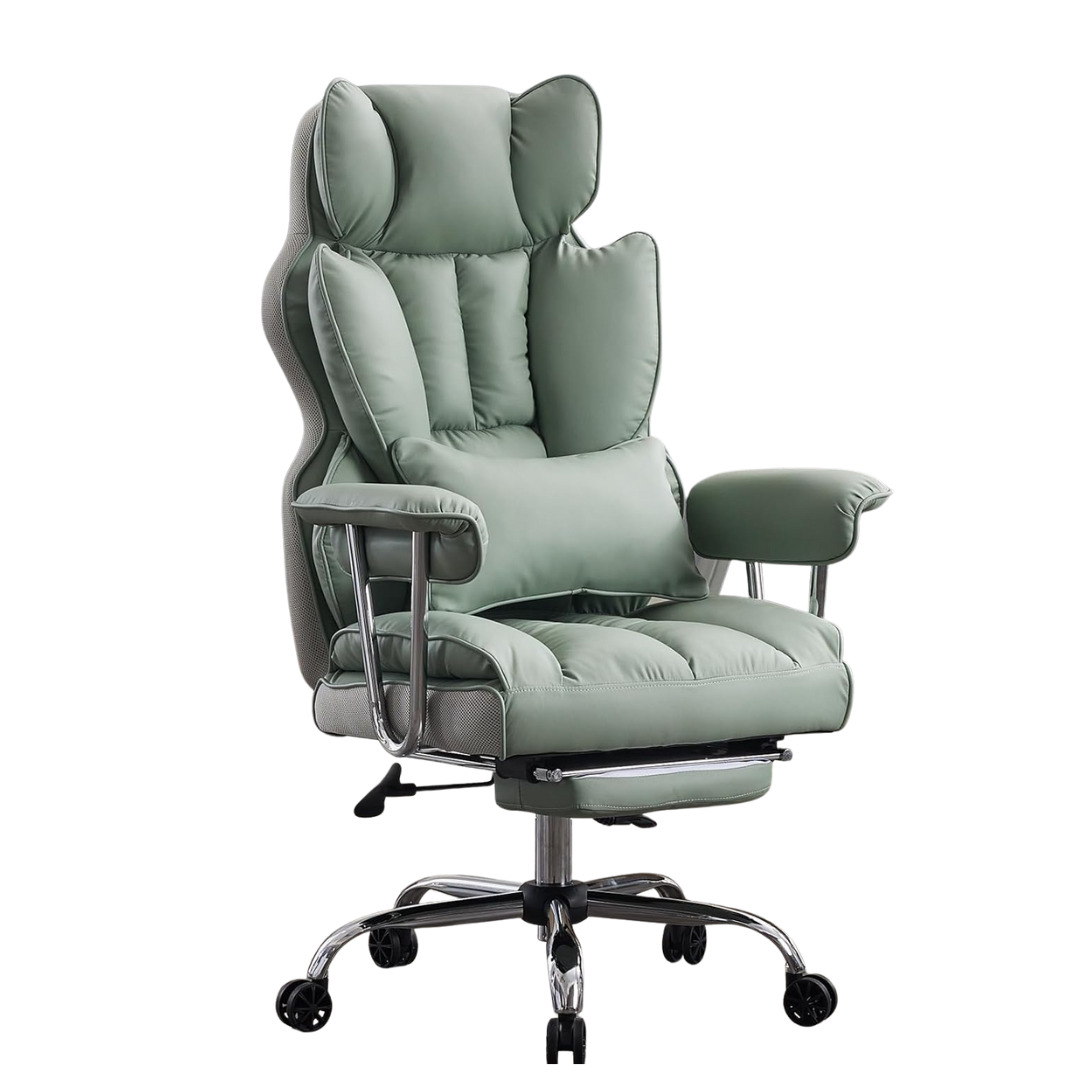 Efomao 400LBS Big And Tall Office Chair With Foot Rest