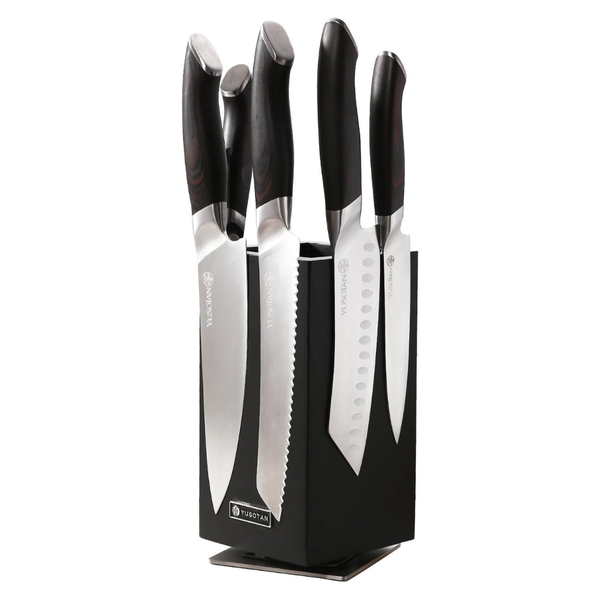 5-Piece Japanese Kitchen Knife Set With Magnetic Holder
