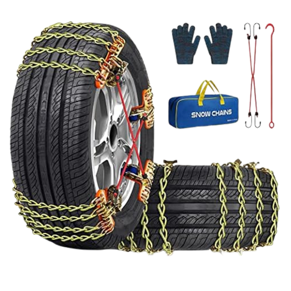 8-Pack Pltmiv Adjustable Thickening Tire Snow Chains