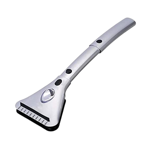 Zone Tech 15.8ft Extendable Heated Ice Scraper With LED Light