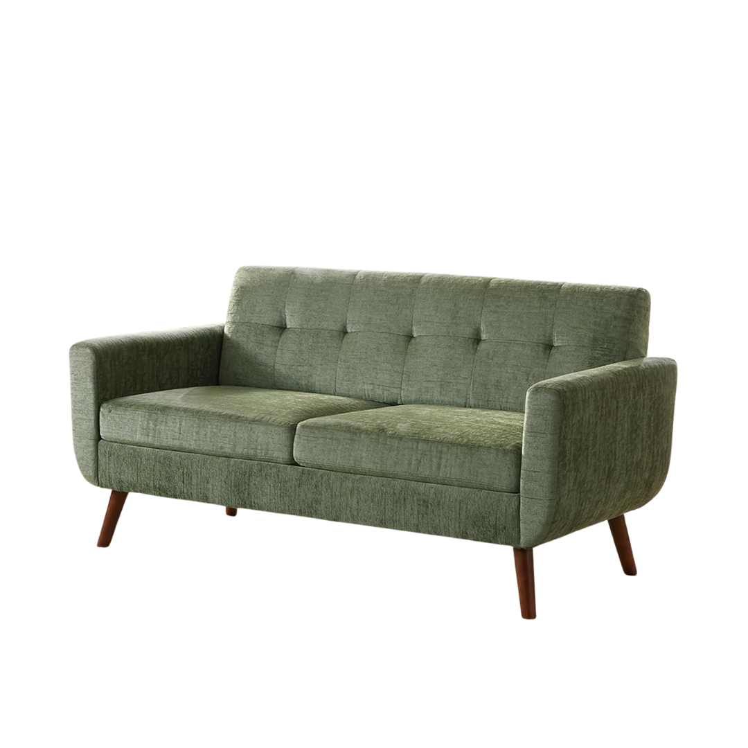65" W Mid Century Modern Loveseat Sofa