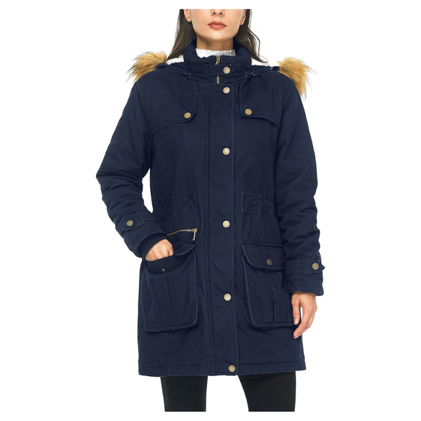 WenVen Women's Winter Thermal Puffer Parka Jacket