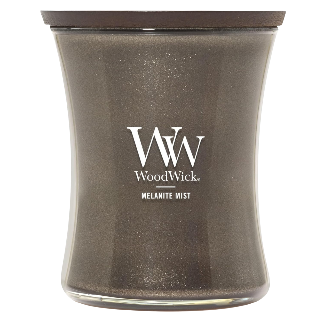 9.7-Oz WoodWick Melanite Mist Holiday Candle With Crackling Wick