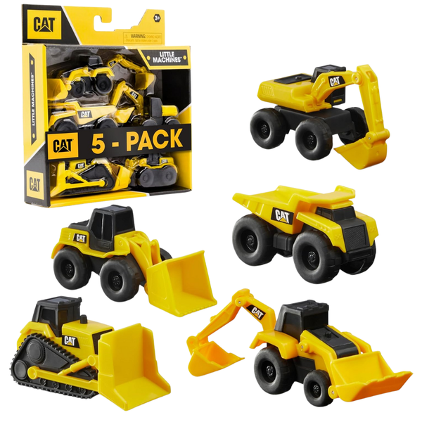5-Pack Cat Construction Little Machines Great Cake Toppers