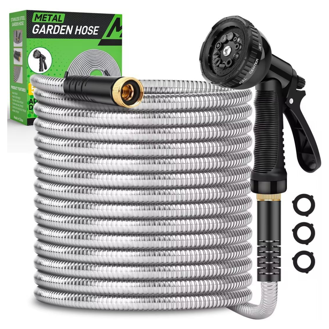 50ft Kebose Flexible Water Hose With 10 Functional Nozzles