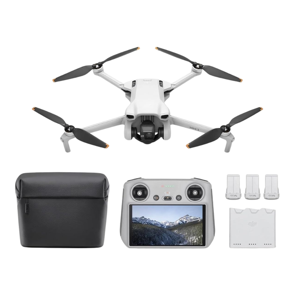 DJI Mini 3 Fly More Combo Drone And DJI RC With Built-in Screen