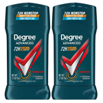 Degree Men Antiperspirant Deodorant Nonstop 72-Hour Sweat and Odor Protection (Pack Of 2)