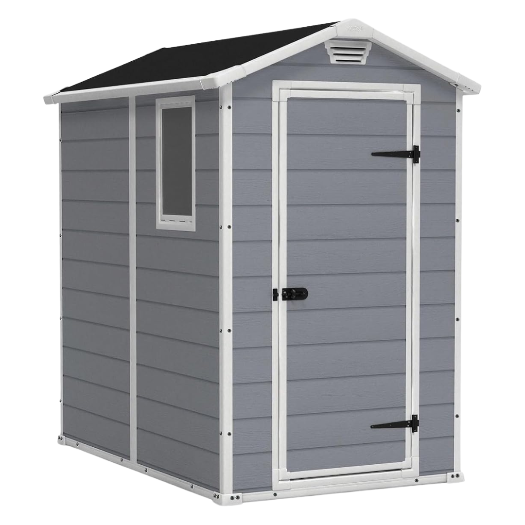 Keter Manor 4×6 Resin Outdoor Storage Shed Kit