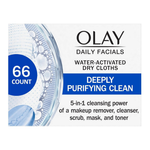66-Count Olay Daily Facials Fragrance-Free Cleansing Wipes