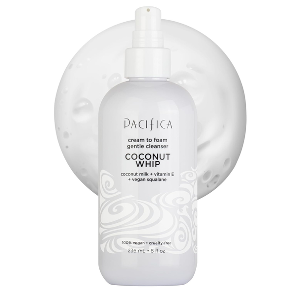 8oz Pacifica Coconut Whip Cream To Foam Face Wash Gentle Cleanser