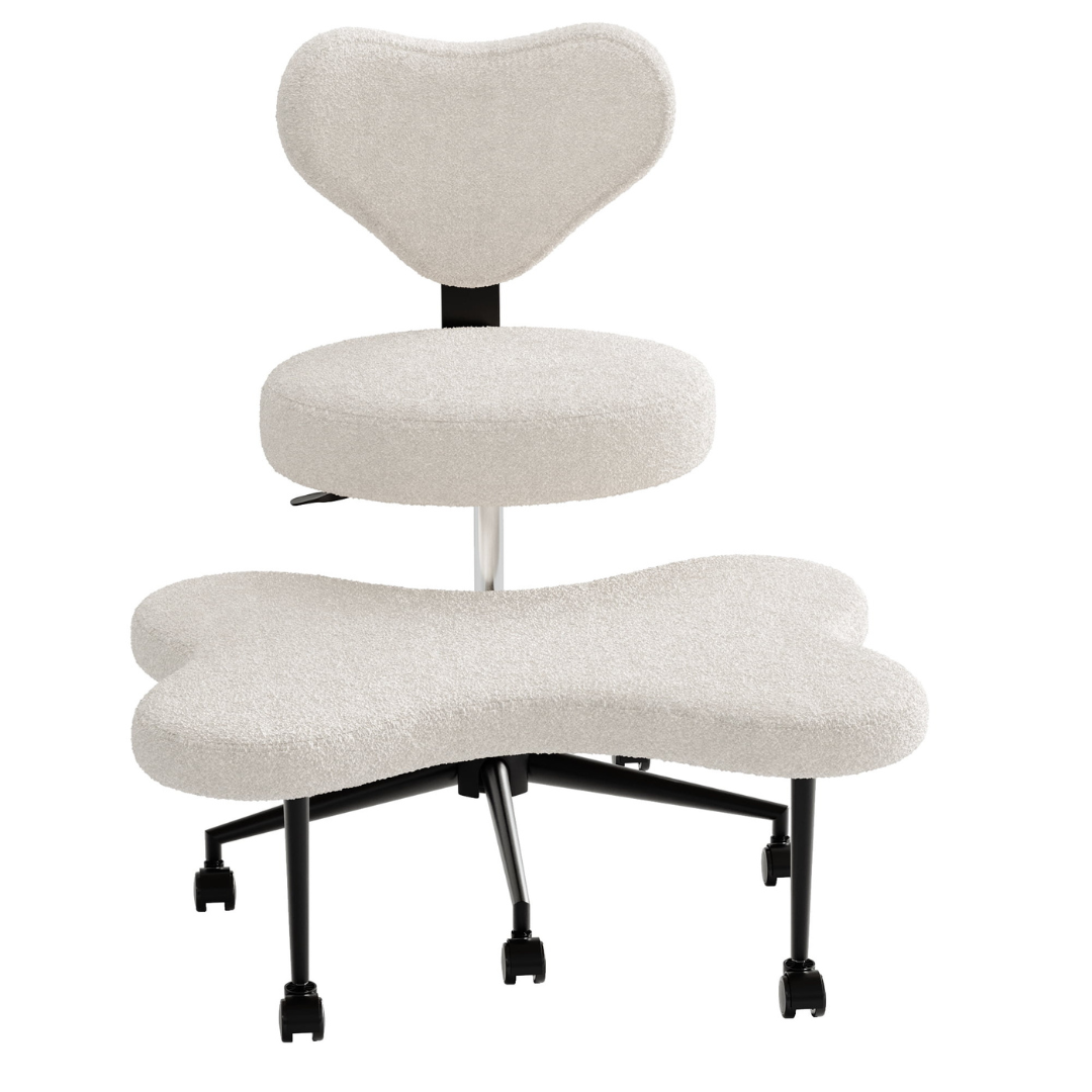 Pinmoco Ergonomic Cross Legged Swivel Adjustable Height Chair