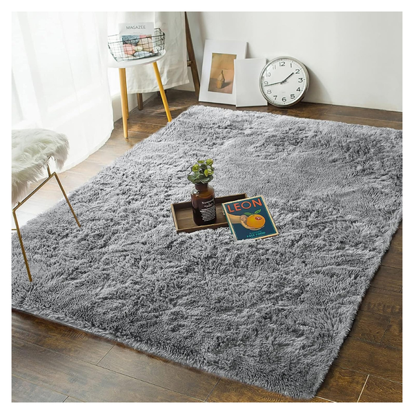 4' x 6' Soft Fluffy Indoor Shaggy Plush Area Rugs