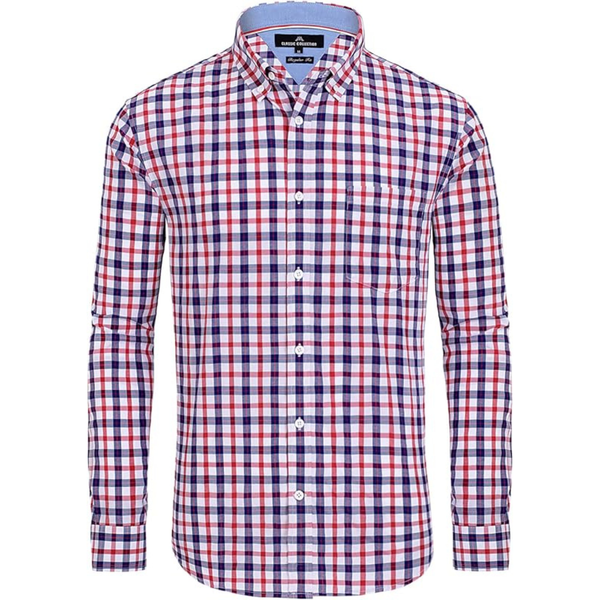 Alimens & Gentle Men's Cotton Plaid Regular Fit Shirts (Various)