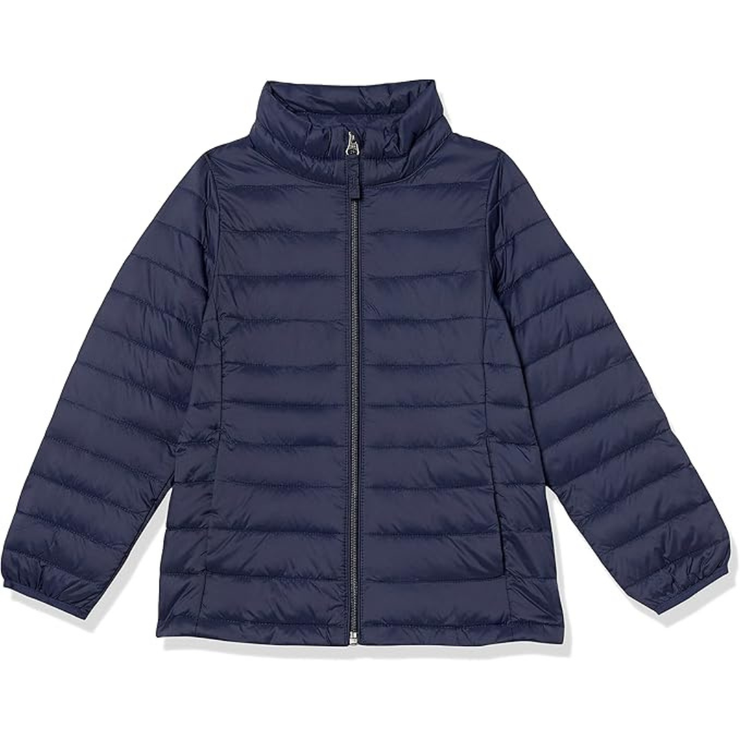 Amazon Essentials Toddler Girls' Lightweight Mock Puffer Jacket