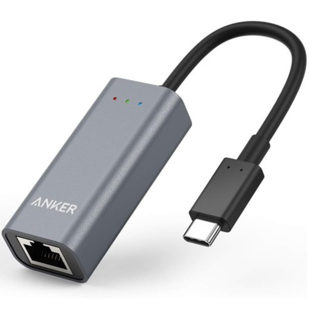 Anker Portable 1-Gigabit Network USB C to Ethernet Adapter