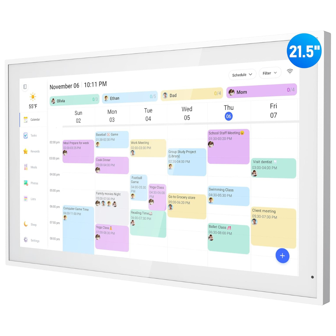 21.5" Smart Electronic Calendar & Chore Chart