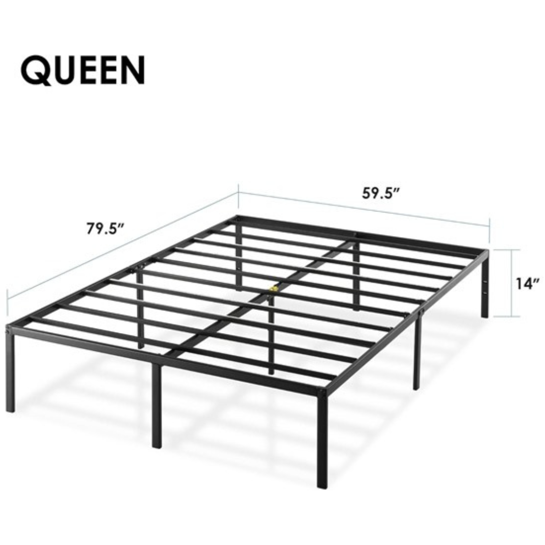 18" Best PriceMattress Queen Size Metal Platform Bed