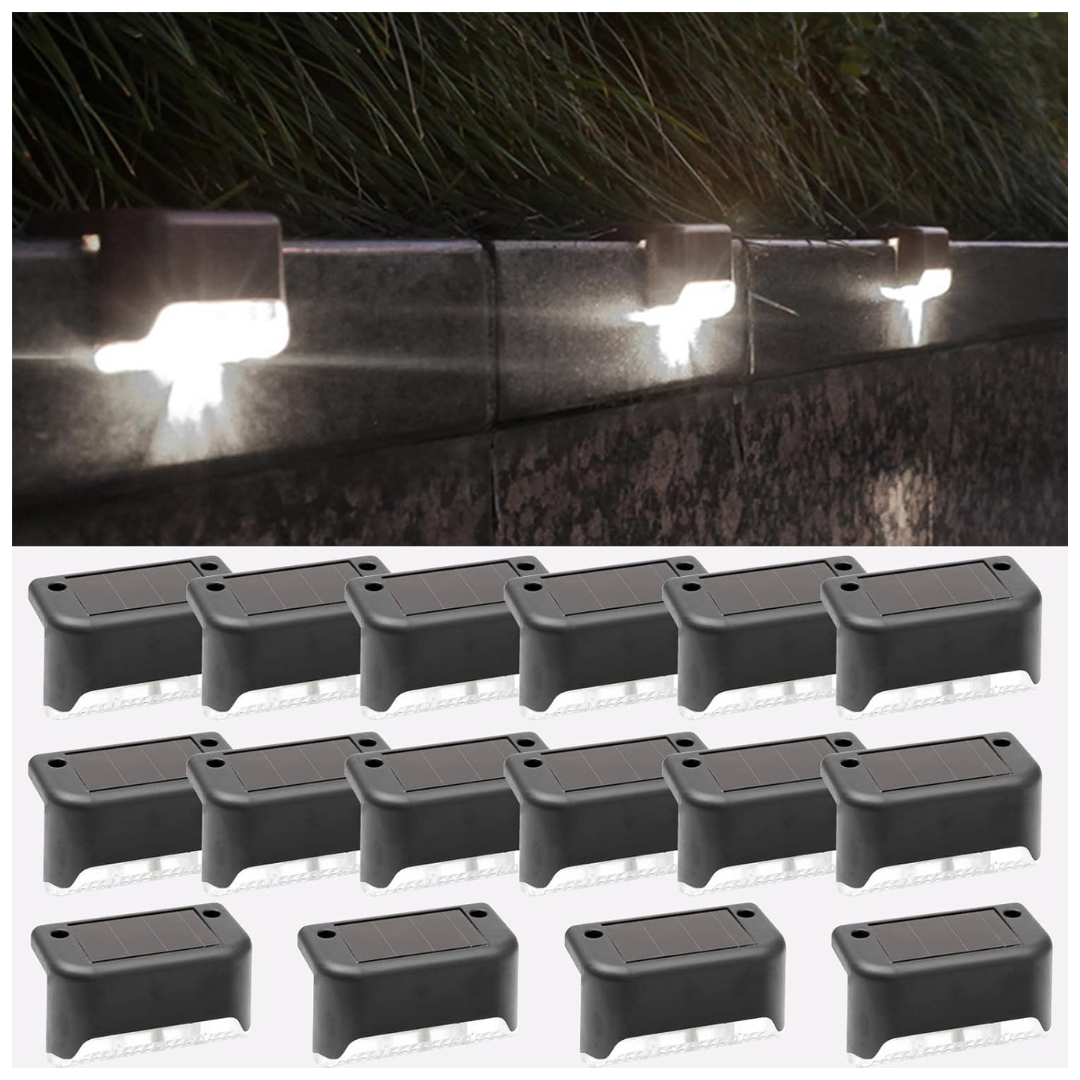 16 Pack LED Solar Fence Lights