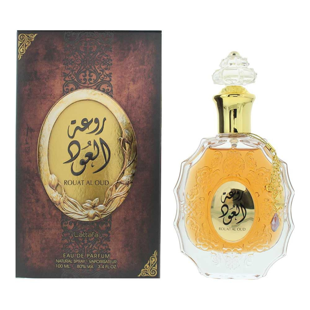 3.4Oz Lattafa Rouat Al Oud For Unisex Eau de Parfum Spray