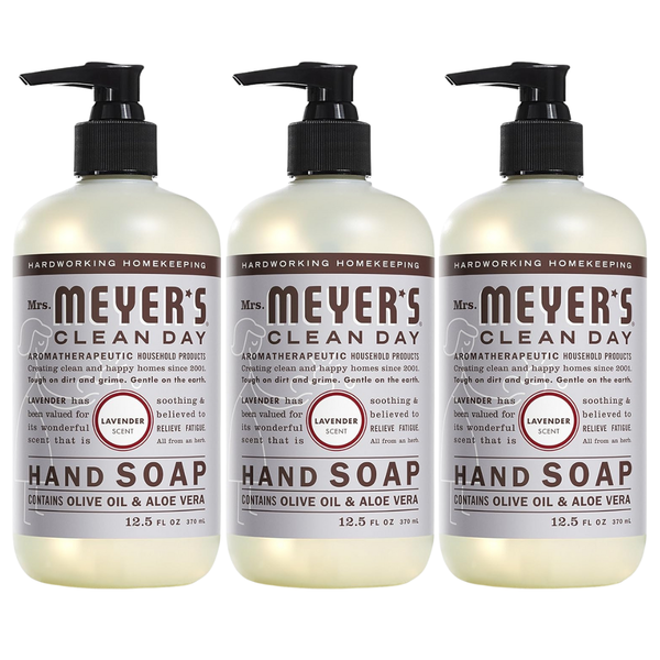 3-Count Mrs. Meyers Clean Day Liquid Hand Soap Lavender (12.5oz)