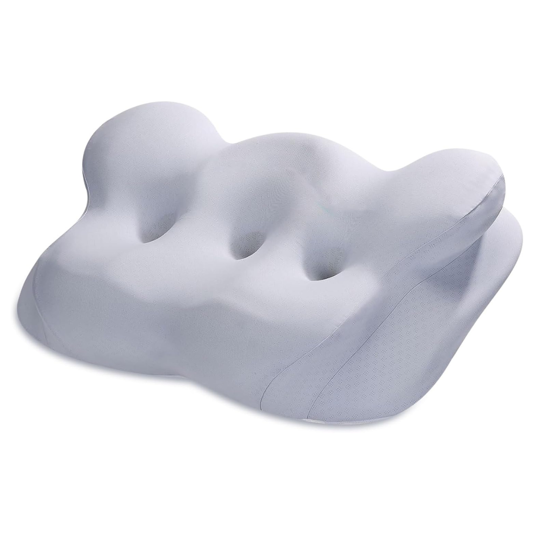 Lucid Cervical Neck Memory Foam Side Sleeper Pillow