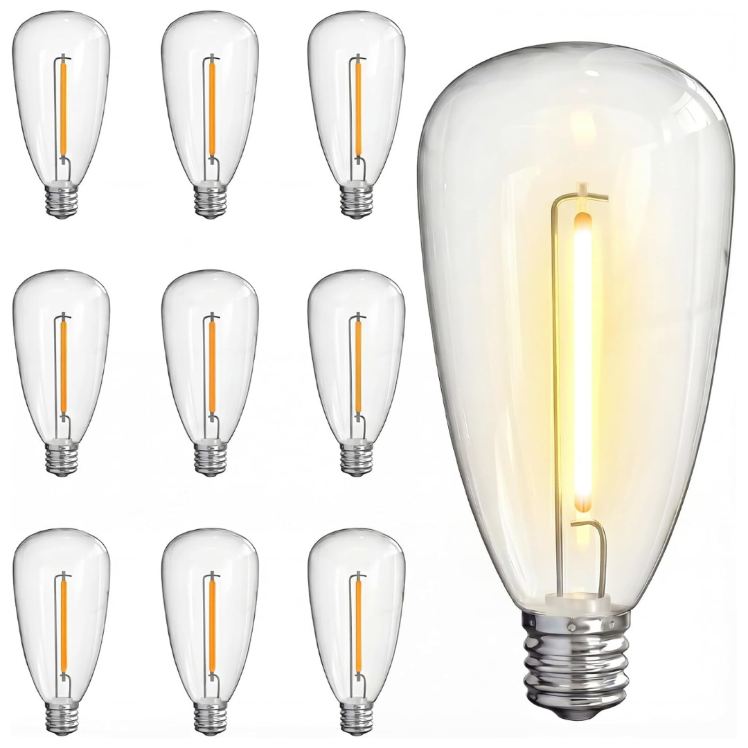 10-Pack Romasaty ST35 LED Replacement Light Bulbs