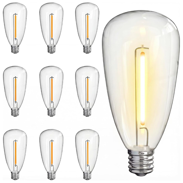 10-Pack Romasaty ST35 LED Replacement Light Bulbs
