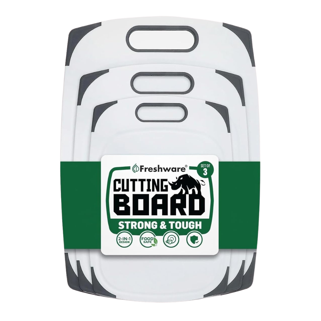 3 Pcs Plastic Cutting Boards For Kitchen