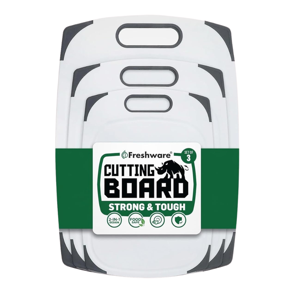 3 Pcs Plastic Cutting Boards For Kitchen