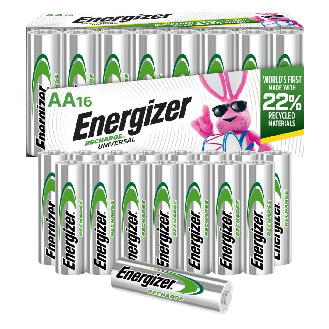 16-Pack Energizer Universal Rechargeable AA Batteries