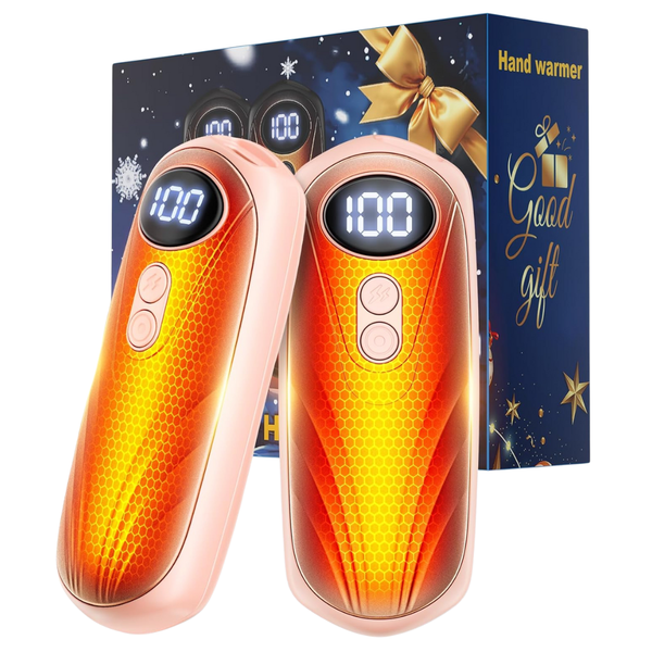 2 Pack 6000mAh Electric AI Handwarmers W/ 5-Heat Level