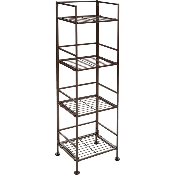 Amazon Basics 4-Tier Iron Tower Shelf (11.4"L x 11.8"W x 44.5"H)