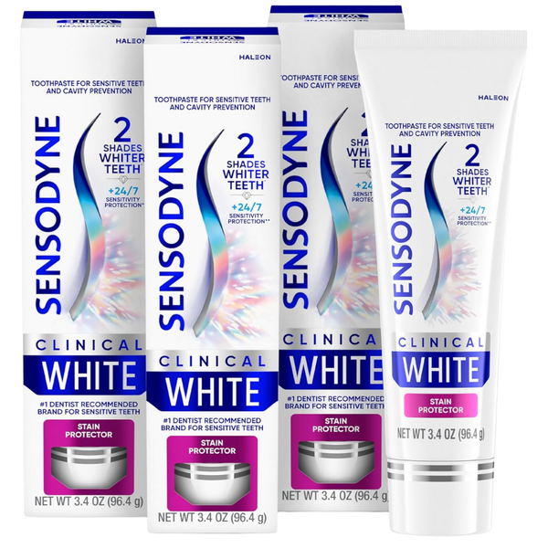 3-Pack 3.4-Oz Sensodyne Clinical White Toothpaste