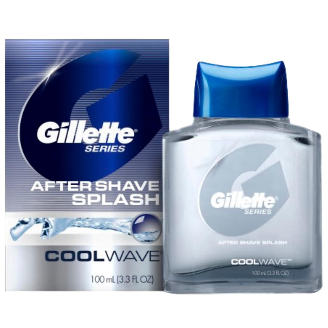 3.3oz Gillette Series Cool Wave Aftershave For Men