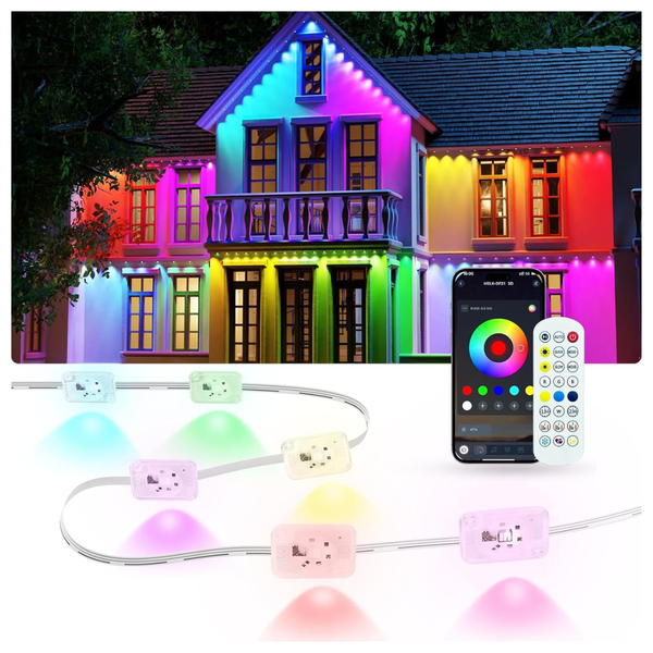 100-Ft All-Weather Permanent RGB LED Outdoor Eave Lights