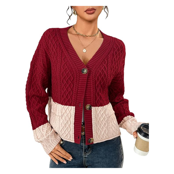 Women's Chunky Knit Open Front Cardigan Sweaters (Various)