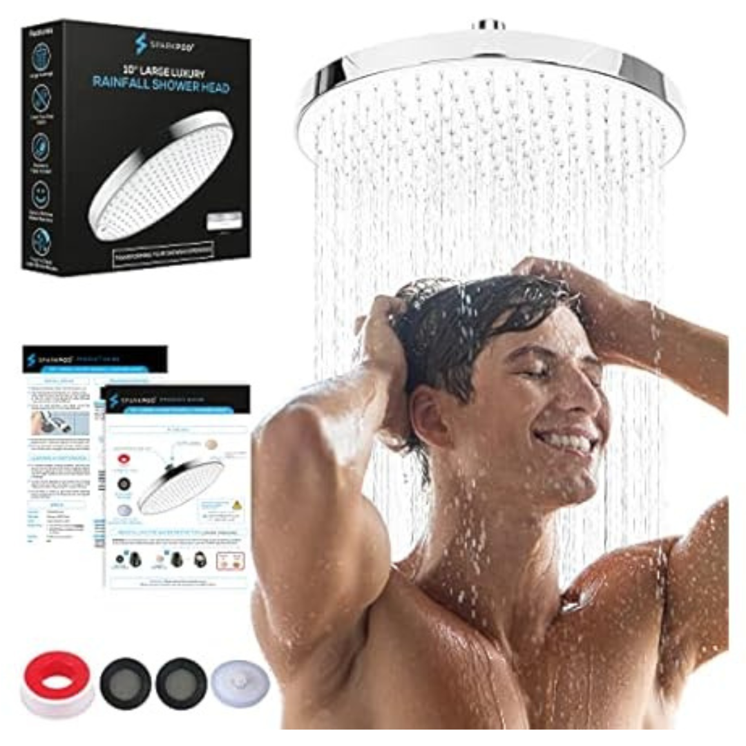 SparkPod 10" Rectangle Rain Shower Head