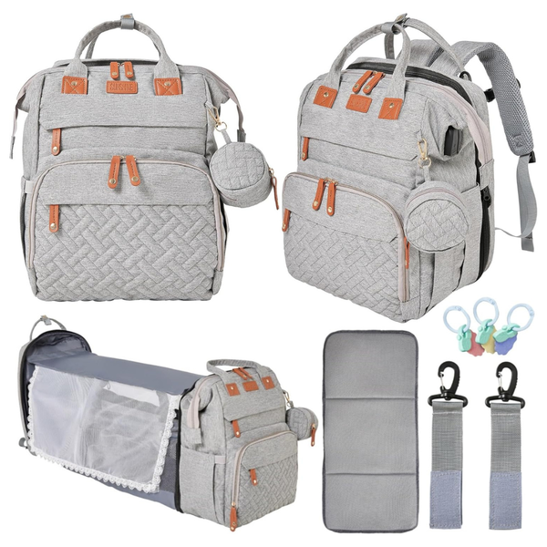 Extra Large & Versatile Diaper Bag With Changing Station