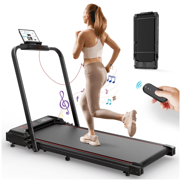 Patbrela 300 Lbs Walking Pad Treadmill with HandleBar