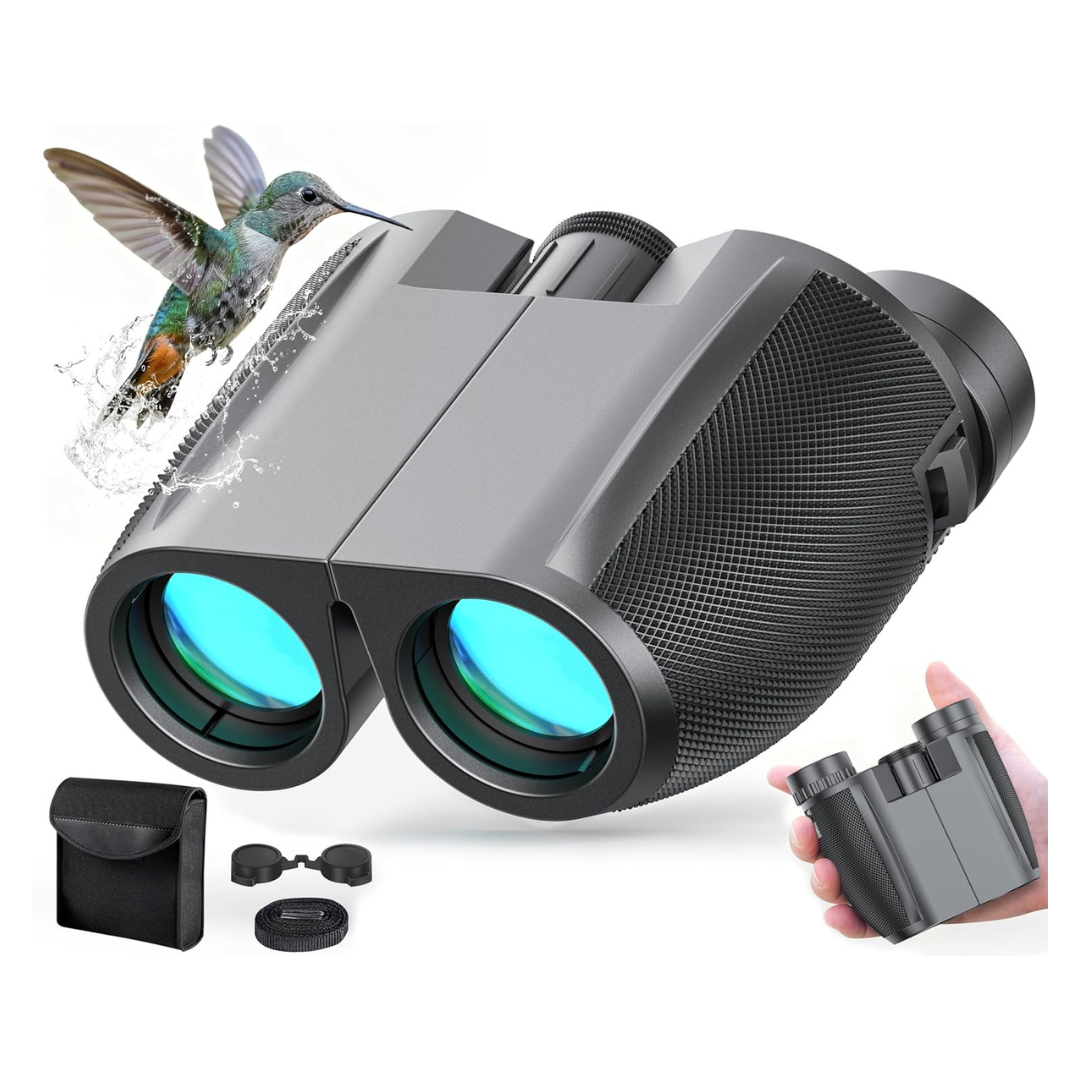 12x25 Night Vision Compact Waterproof Binocular with Bag