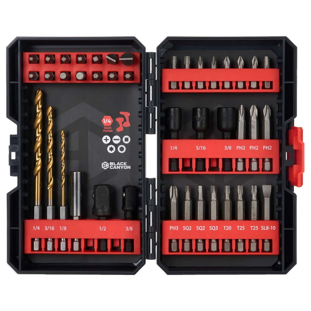 42-Piece Black Canyon Screwdriver & Drill Bit Set
