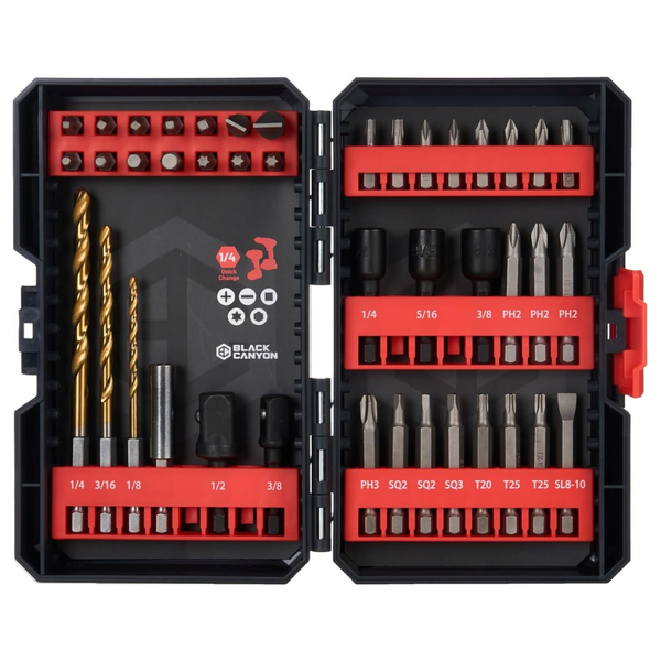 42-Piece Black Canyon Screwdriver & Drill Bit Set
