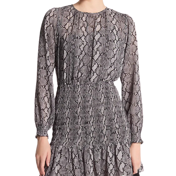 MICHAEL Michael Kors Women's Smocked Mini Dress (Black)
