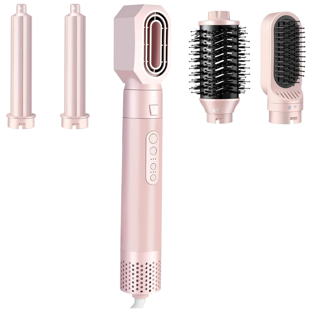 High-Speed 5 in 1 Hair Styler With Auto Curling Iron