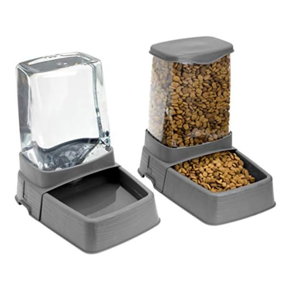 SportPet Food Raised Plastic Bowls Gravity Feeder And Waterer